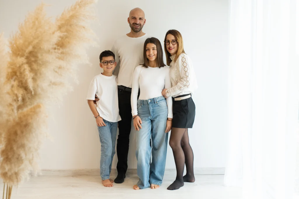 photographe famille à Tours séance photo en studio